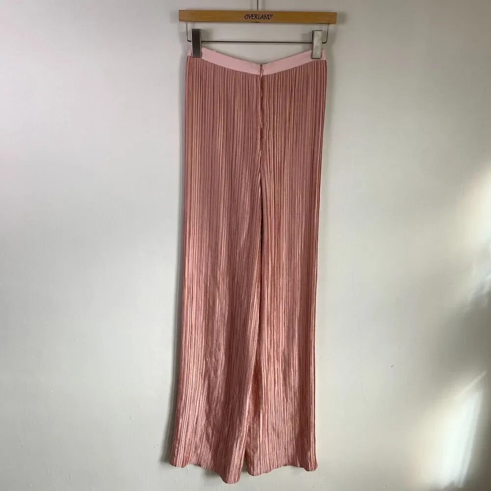Free People Primavera Pleated Pants x The Jetset Diaries Pink XS
